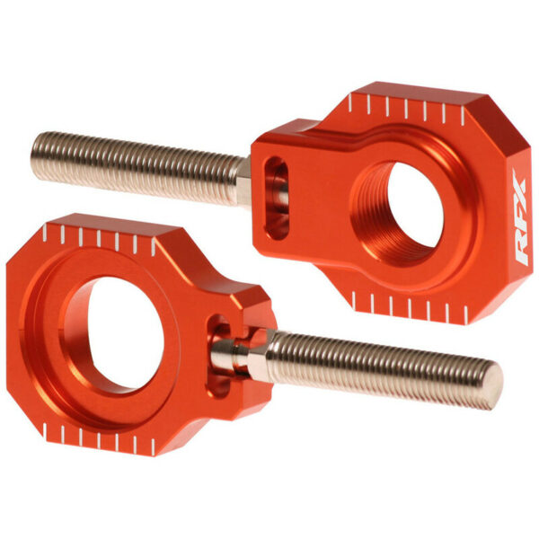 RFX Pro Rear Axle Adjuster Blocks - Orange