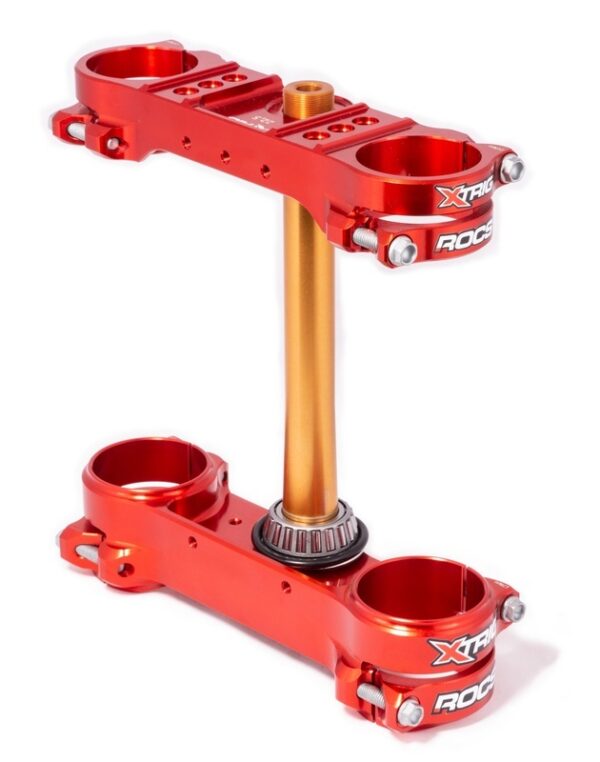 XTRIG ROCS Tech Triple Clamp - ČERVENÁ